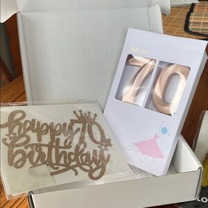 70th birthday celebration box